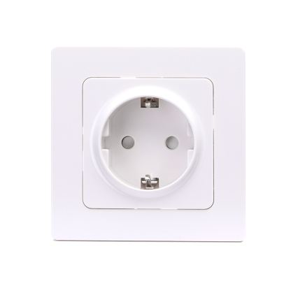 Aigostar - Presa domestica con cornice SCHUKO 250V bianca