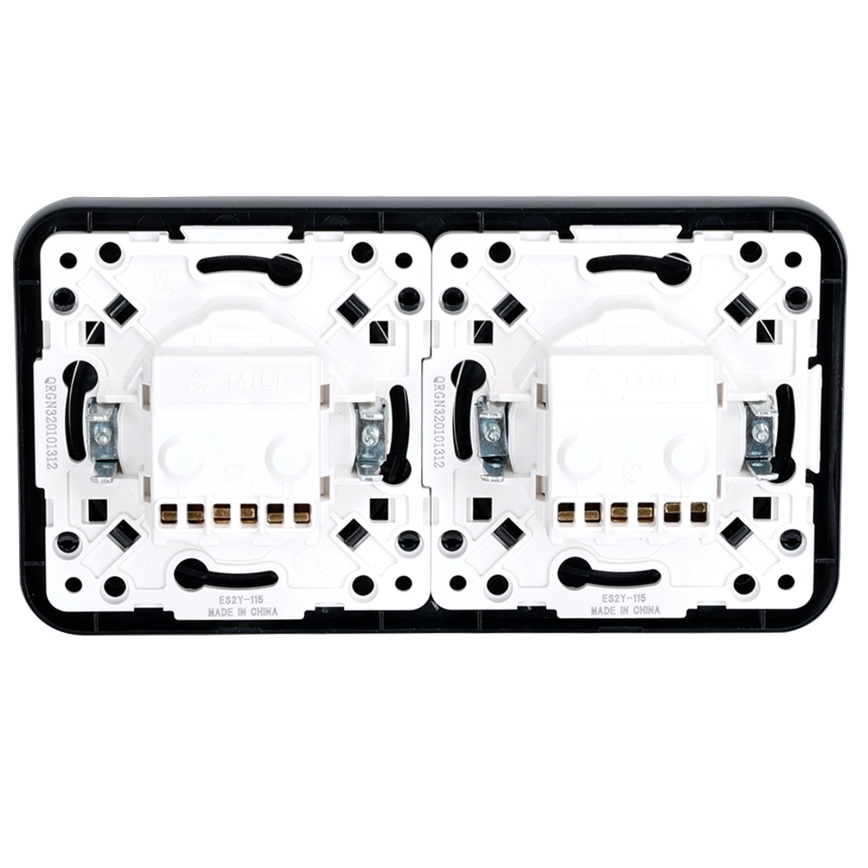Aigostar - Presa domestica doppia SCHUKO 250 V / 16 A