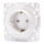 Aigostar - Presa domestica SCHUKO senza cornice 250V/16A bianca