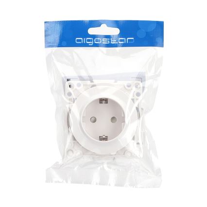 Aigostar - Presa domestica SCHUKO senza cornice 250V/16A bianca