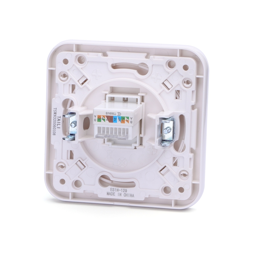 Aigostar - Presa elettrica con cornice bianca