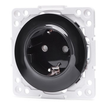 Aigostar - Presa SCHUKO da parete senza placca 250V/16A nera