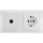 Aigostar - Presa TV e presa SCHUKO 230V con placca bianca
