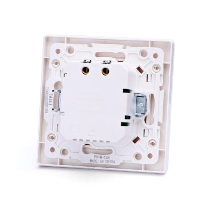 Aigostar - Presa USB da parete con cornice, 2 porte USB-A, bianca