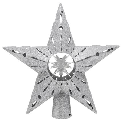 Aigostar - Proiettore natalizio LED di fiocchi di neve LED/5W/230V multicolore, effetto stella, argento