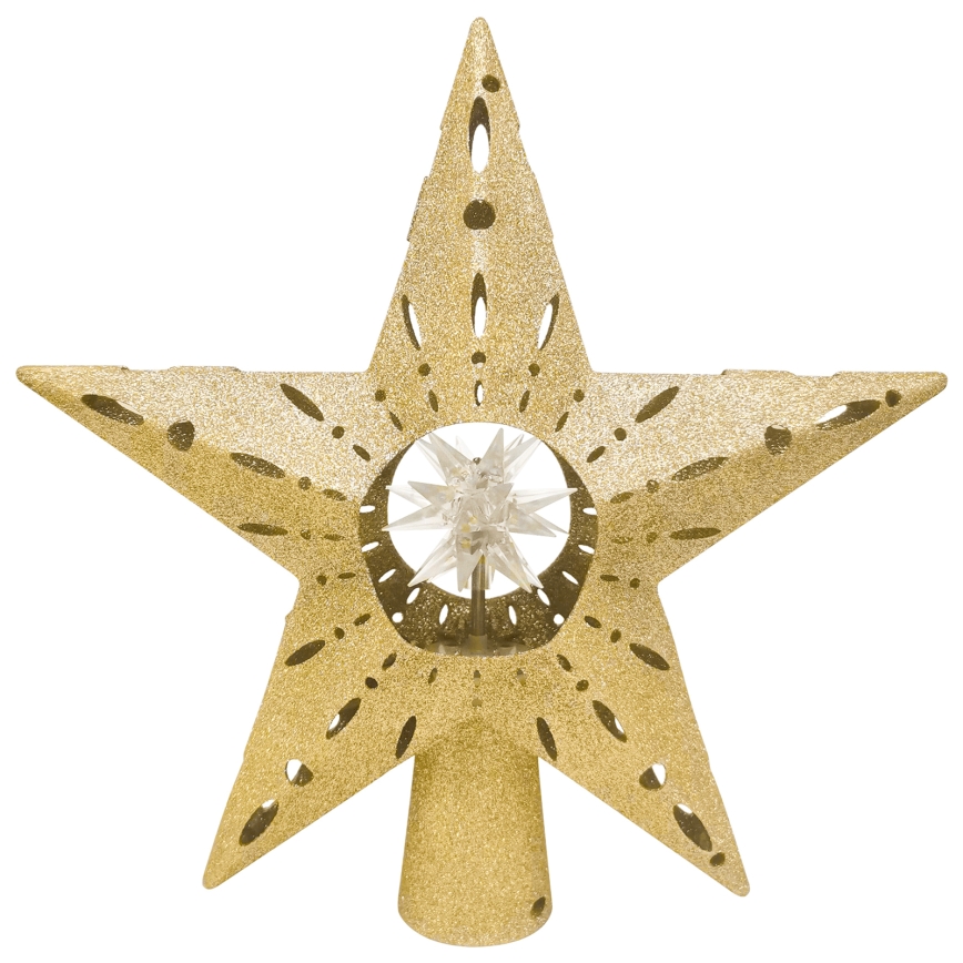 Aigostar - Proiettore natalizio di fiocchi di neve LED/5W/230V multicolore stella dorata
