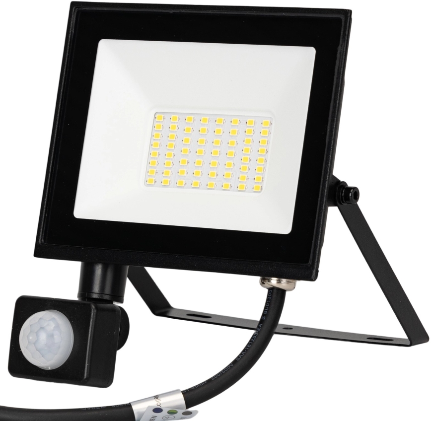 Aigostar - Proiettore LED con sensore, 30W, 230V, 4000K, IP65