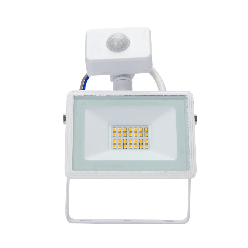 Aigostar - Proiettore LED con sensore LED/20W/230V 4000K IP65 bianco