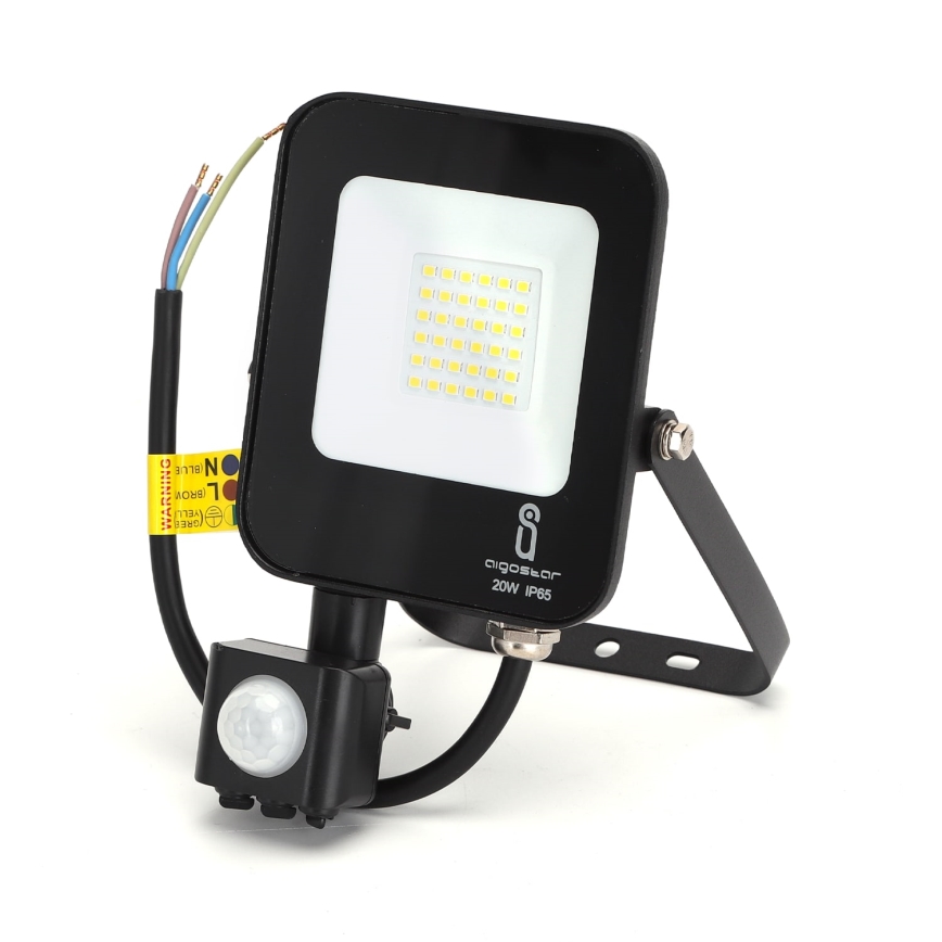 Aigostar - Proiettore LED con sensore LED/20W/230V 4000K IP65