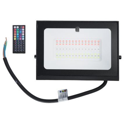 Aigostar - Faro LED RGB da 50W, 230V, IP65 con telecomando