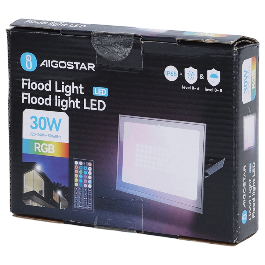 Aigostar - Proiettore LED RGB dimmerabile LED/30W/230V IP65 + telecomando