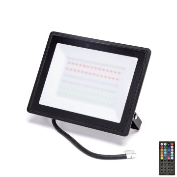 Aigostar - Proiettore LED RGBW dimmerabile, 50W, 230V, IP65 + telecomando