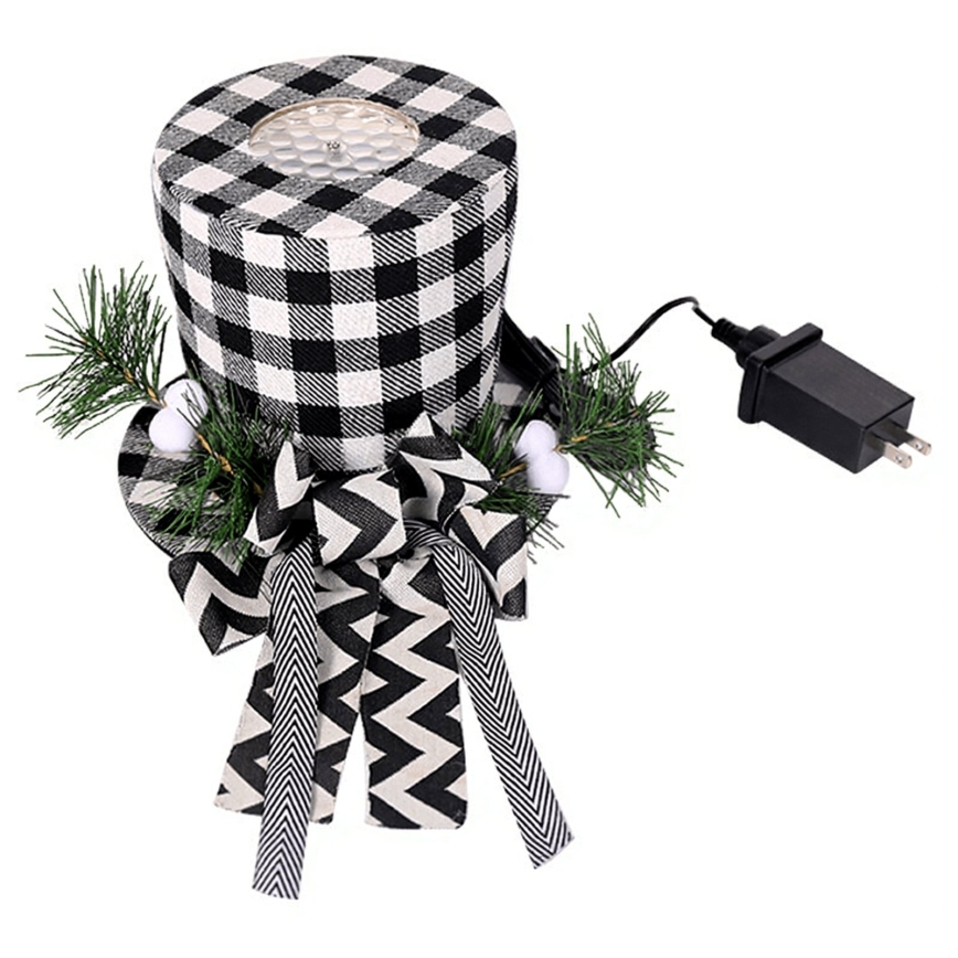 Aigostar - Proiettore natalizio LED di fiocchi di neve LED/5W/230V bianco freddo nero/bianco