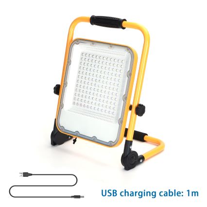 Aigostar - Proiettore ricaricabile dimmerabile LED/100W/5V 6500K IP65 15000 mAh