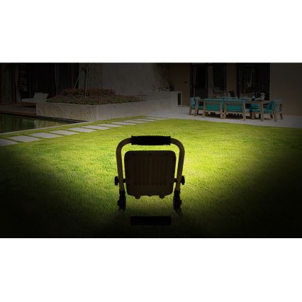 Aigostar - Proiettore ricaricabile dimmerabile LED/100W/5V 6500K IP65 15000 mAh
