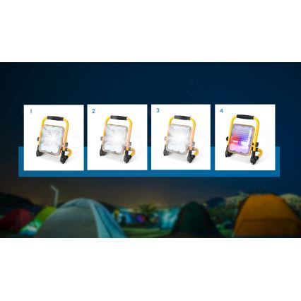 Aigostar - Proiettore ricaricabile dimmerabile LED/100W/5V 6500K IP65 15000 mAh