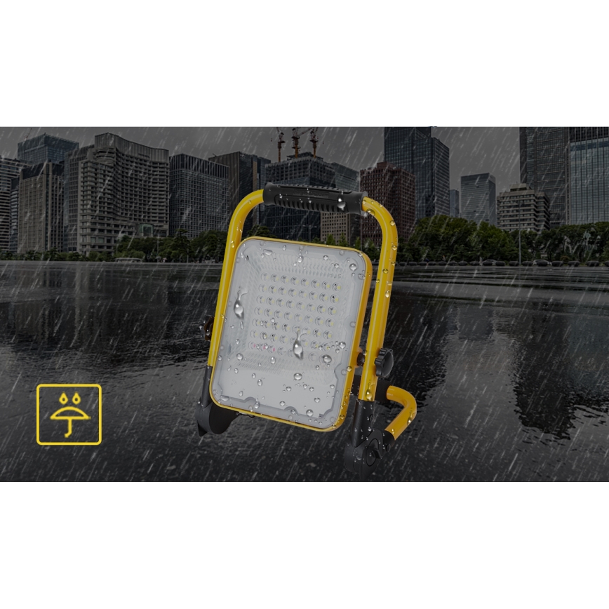 Aigostar - Proiettore ricaricabile dimmerabile LED/100W/5V 6500K IP65 15000 mAh