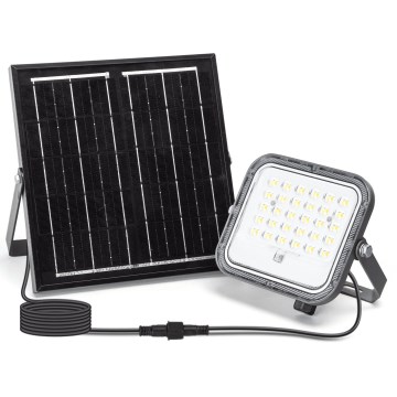 Aigostar - Proiettore solare dimmerabile a LED/50W/3,4V 3000/4000/6500K IP66 4000 mAh + telecomando