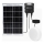 Aigostar - Proiettore solare LED 70W/12V, batteria 6000 mAh, 6500K, IP65, Ø 20,5 cm, con telecomando