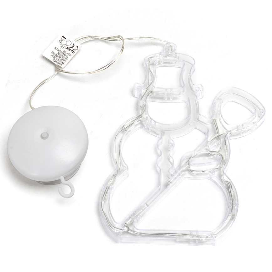 Aigostar - Pupazzo di neve, decorazione natalizia a LED, 10xLED/3xAAA, 20,5 cm