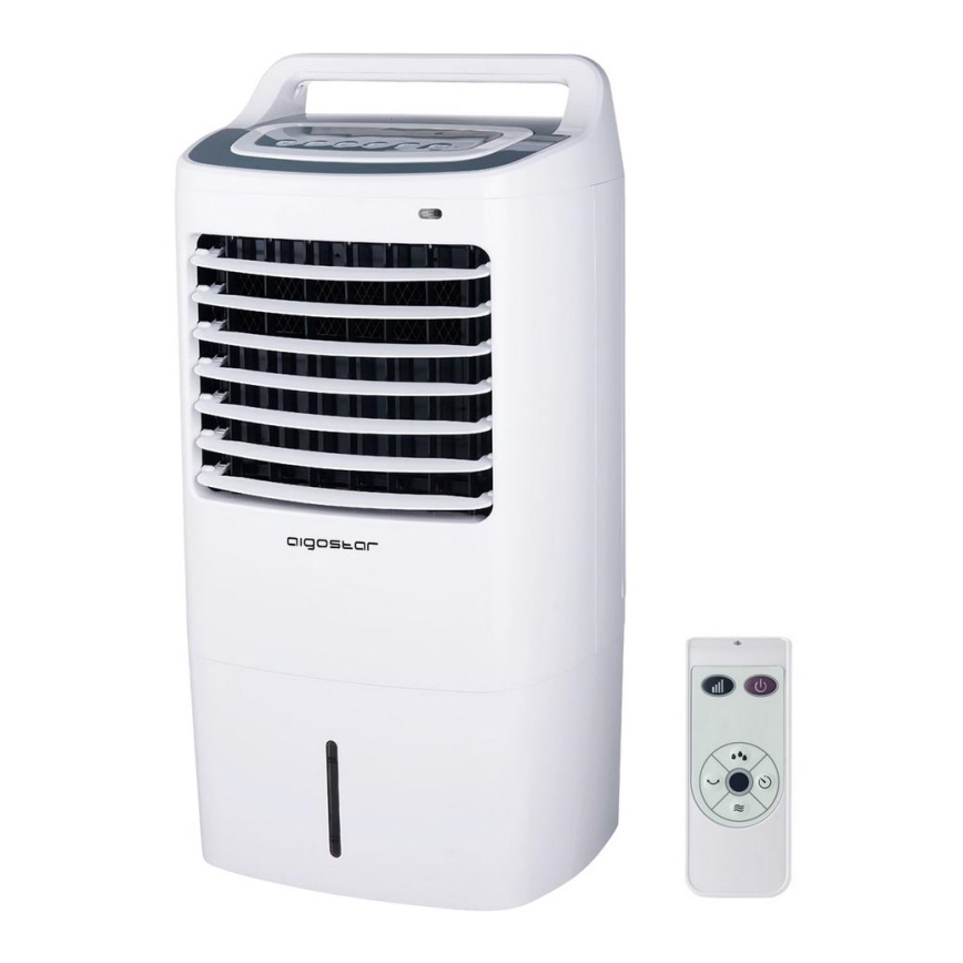 Aigostar - Raffreddatore ad aria 60W/230V bianco + telecomando