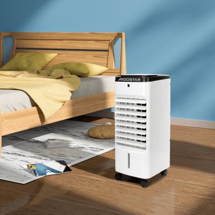 Aigostar - Raffrescatore d'aria 60W/230V bianco + telecomando