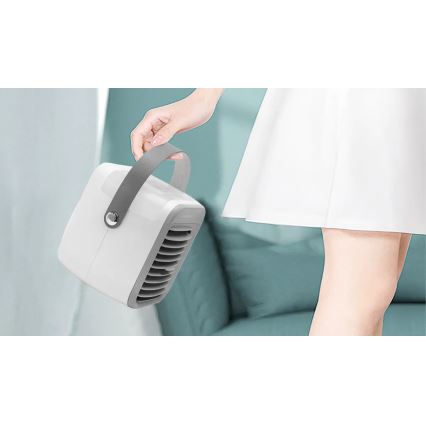 Aigostar - Raffrescatore d'aria portatile 8W/5V bianco