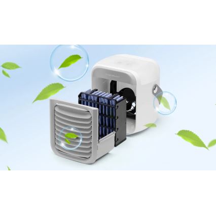 Aigostar - Raffrescatore d'aria portatile 8W/5V bianco