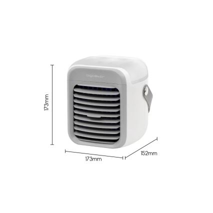 Aigostar - Raffrescatore d'aria portatile 8W/5V bianco