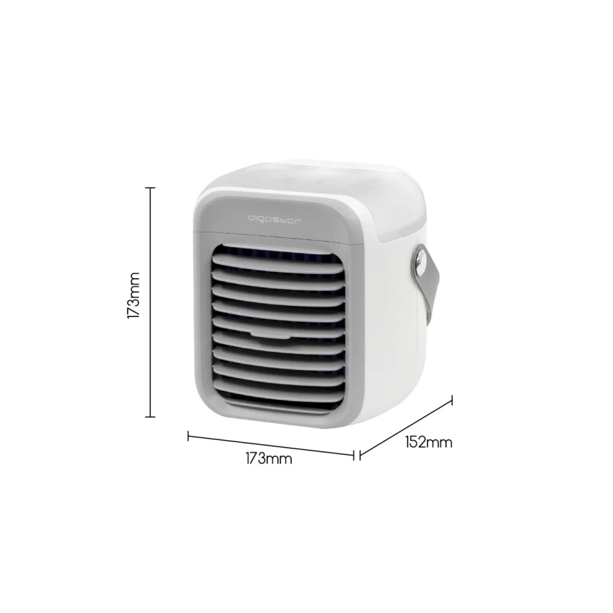 Aigostar - Raffrescatore d'aria portatile 8W/5V bianco