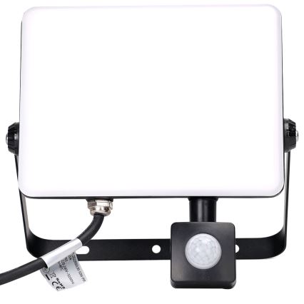 Aigostar - Riflettore LED con sensore LED/50W/230V 4000K IP65 nero