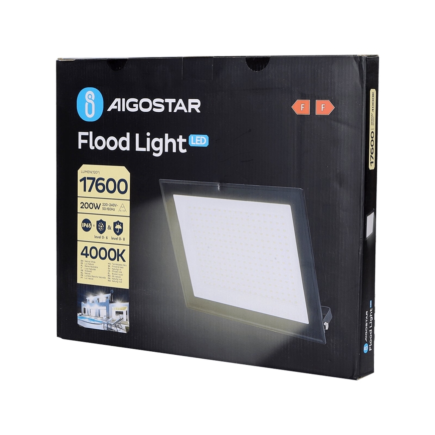 Aigostar - Riflettore LED LED/200W/230V 4000K IP65