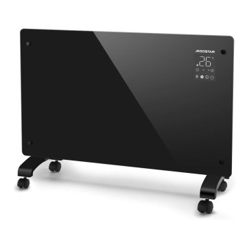 Aigostar - Riscaldatore/convettore elettrico intelligente con display LCD ECO/1000/2000W Wi-Fi