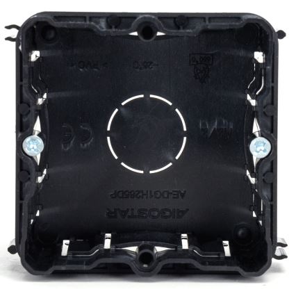 Aigostar - Scatola di montaggio per installazione ad incasso, nera