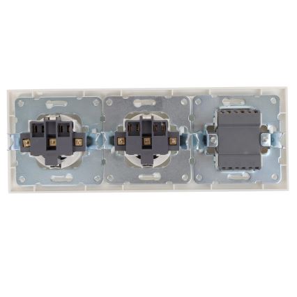 Aigostar - SET 2x Presa con interruttore 2x16A/250V SCHUKO