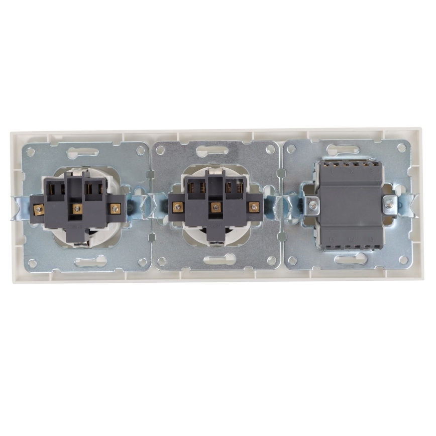 Aigostar - SET 2x Presa con interruttore 2x16A/250V SCHUKO