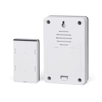 Aigostar - SET 2x Campanello wireless 3xAA IP44 argento