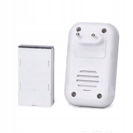 Aigostar - SET 2x Campanello Wireless con presa 230V IP44 bianco