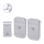 Aigostar - SET 2x Campanello wireless con spina integrata 230V/12V IP44 argento