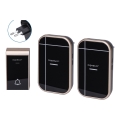 Aigostar - SET 2x Campanello wireless con spina integrata 230V/12V IP44 nero/rame