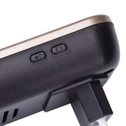 Aigostar - SET 2x Campanello Wireless presa 230V IP44 nero/rame
