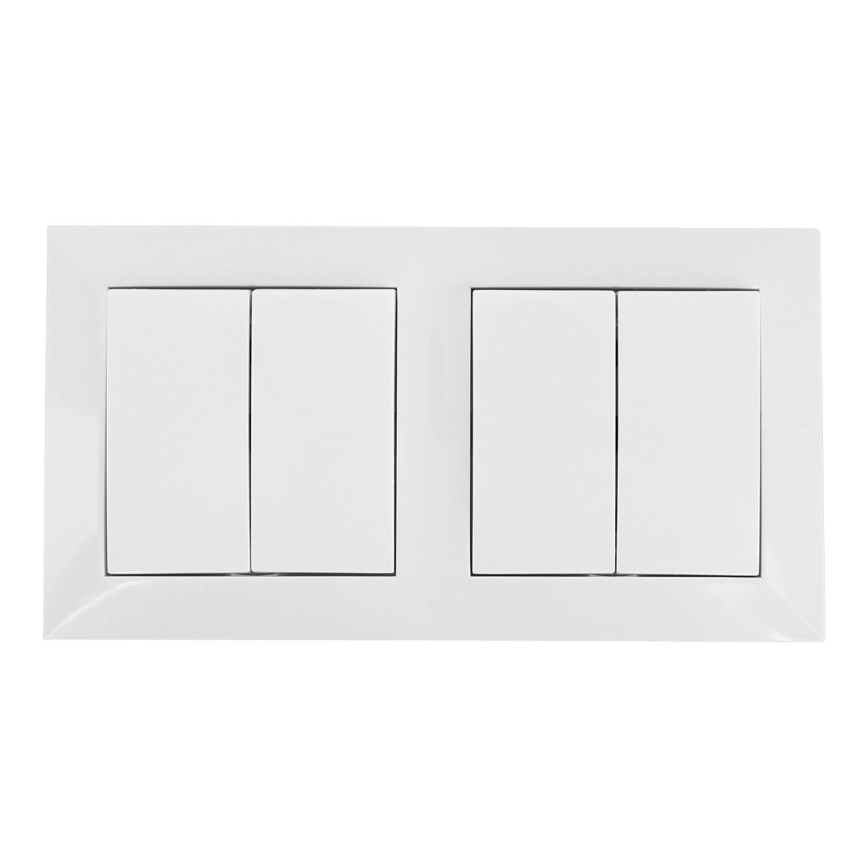 Aigostar - SET 2x Interruttore 2 bottoni 250V/10A