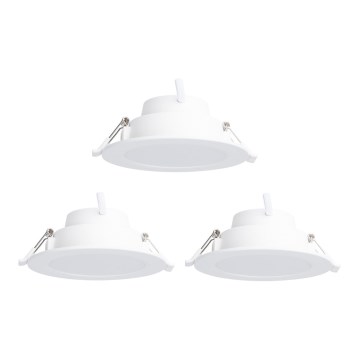 Aigostar - SET 3 x LED RGBW Lampada da incasso dimmerabile MESH LED/6W/230V 2700K-6500K diametro 11,5cm