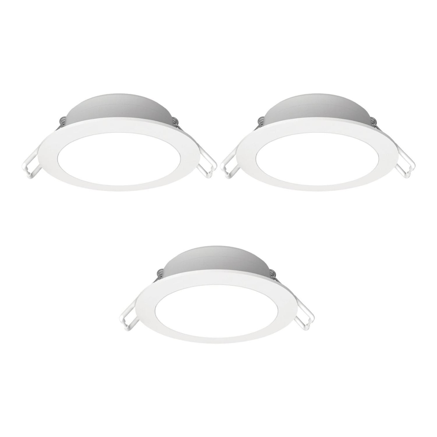 Aigostar - SET 3x Lampada da incasso da esterno LED LED/4,8W/230V 3000K IP65 bianco