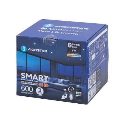 Aigostar - SET 3x Lampada da incasso LED dimmerabile MESH LED/6W/230V 2700K-6500K diametro 11,5cm