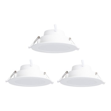 Aigostar - SET 3x LED RGBW Lampada da incasso dimmerabile MESH LED/9W/230V 2700K-6500K diametro 14,5cm