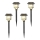 Aigostar - SET 4x Lampada solare LED RGB LED/0,2W/2V 40 mAh IP44