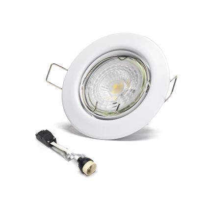 Aigostar - Set da 3 faretti da incasso LED, 1x GU10/4,5 W/230 V, 4000 K, bianco