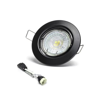 Aigostar - Set da 3 faretti da incasso LED 1x GU10/4,5W/230V 6500K nero