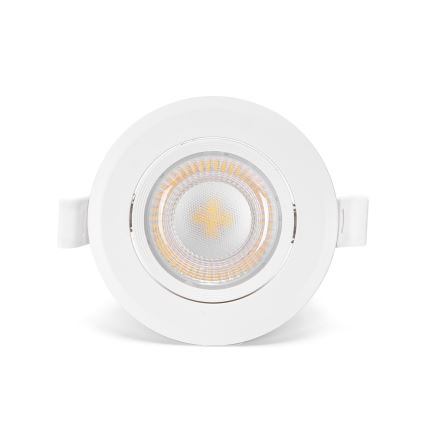 Aigostar - Set da 3 faretti da incasso LED, 5 W, 230 V, 4000 K, Ø 8,5 cm, bianco